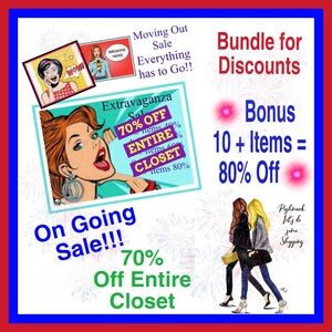 🔊MOVING OUT SALE, EVERYTHING MUST GO🔊 70-80% OFF🎉 BUNDLE FOR DISCOUNTS💖
